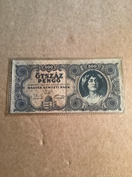 Banknot Węgry 500 Pengo z 1945 roku .1 szt.