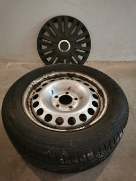 4 Felgi stalowe Opel 6,5Jx16H2, opony 16", kołpaki