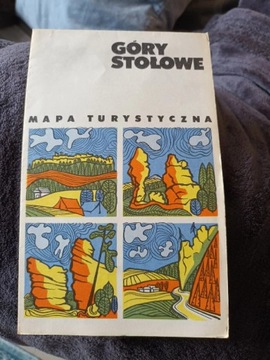 Góry stołowe 1974 mapa turystyczna PRL
