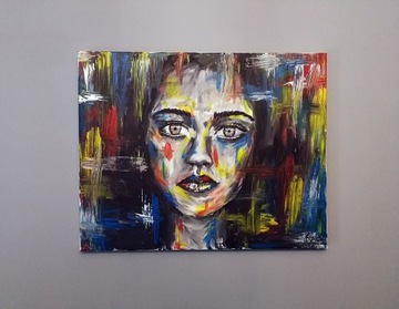 Twarz kobiety - obraz 40x50