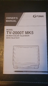 FUNAI TV-2000T MK5 instrukcja obsługi