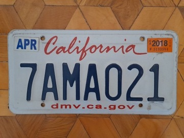 California  tablica rejestracyjna Usa oryginal