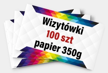 Wizytówki 100szt. Satyna 350g Folia Soft Touch