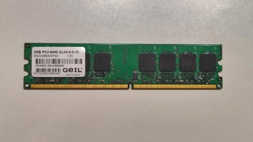 Pamięć RAM Geil DDR2 2GB 800MHz cl5 GX22GB6400PXA