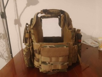 Kamizelka taktyczna plate carrier ASG multicam 