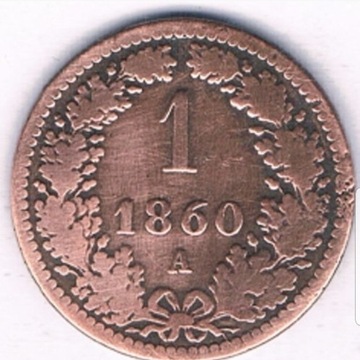 AUSTRIA 1860 1GROSZ