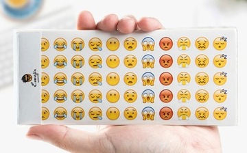Naklejki Mini Emoji Emotka Emotikony 55 sztuk