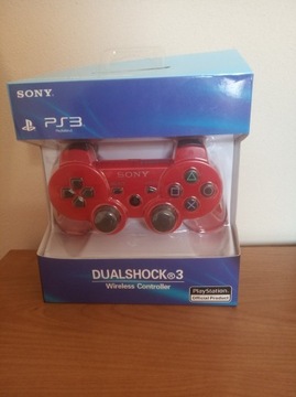 NOWY  Pad PS3 Sony Dualshock 3 Sixaxis  czerwony