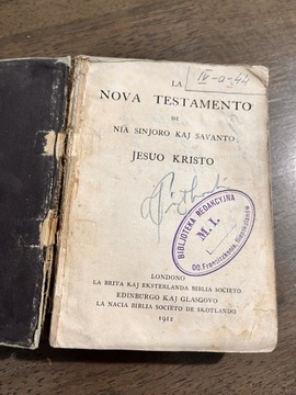 La Nova Testamento… Jesuo Kristo 1912