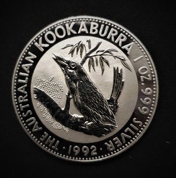 Kookaburra 1992 1 oz .999 Ag
