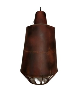 LAMPA PRZEMYSŁOWA MIEDZIANA Rdza 30x30x52cm