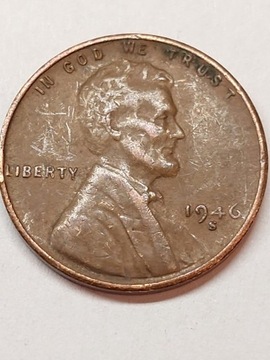 Moneta 1 cent usa 1946 s