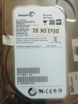 Dysk HDD Seagate Barracuda 500GB ST500DM002