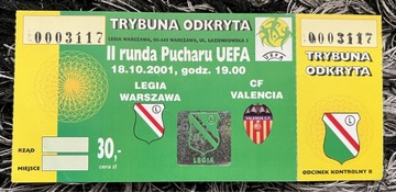 Bilet kolekcjonerski Legia - Valencia