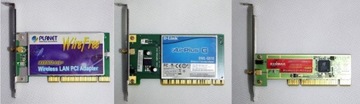 Karty Wireless LAN PCI – zestaw 3 sztuki