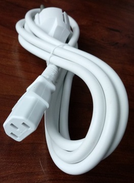 kabel zasilający biały nowy 16A