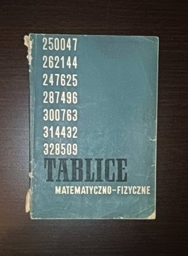 Książka Tablice matematyczno-fizyczne 1971 rok