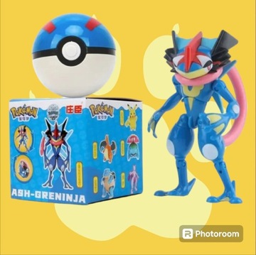 Figurka Pokemon ash-greninja + Pokeball 