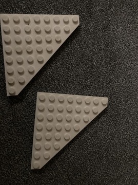 LEGO 30504 Biała płytka skos 8x8 2 szt