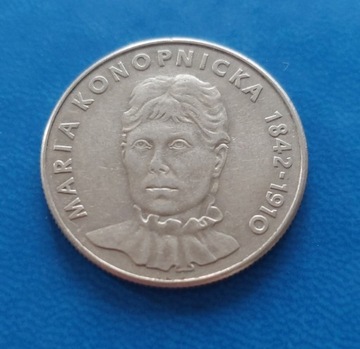 Moneta 20zł 1978 r. Maria Konopnicka