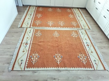 Komplet wełnianych Marokańskich dywanów ręcznie 