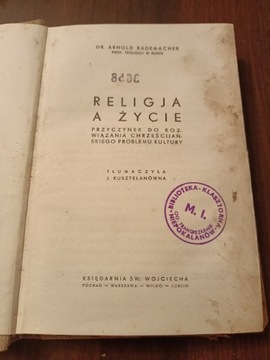 Religia a Życie - 1935r