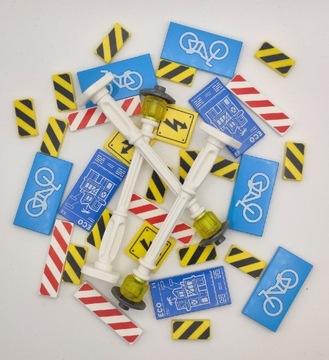 LEGO pakiet elementów miasto city ścieżka rowerowa