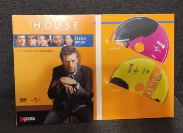 Dr. House Sezon 2, 7*DVD, brak 6 płyty