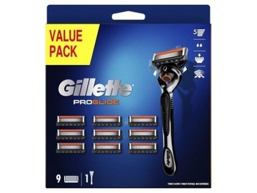 Maszynka do golenia Gillette ProGlide  + 9 wkładów