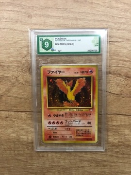 Karta Pokemon Moltres  Fossil PSA 9 