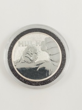 Hulk Marvel Tuvalu 2019 1 oz ag srebrna moneta