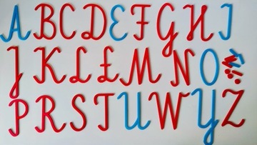 Montessori ruchomy alfabet - wielkie litery