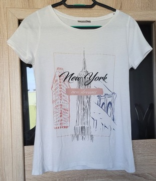 T-shirt z napisem New York Orsay S