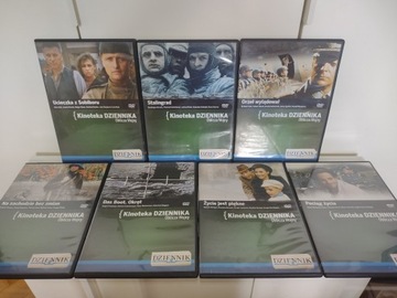 Pakiet 7 DVD kolekcja filmów kino oblicza wojny