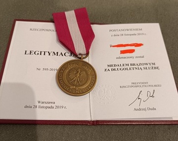 Odznaczenie medal brązowy 