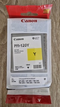 Tusz Canon PFI-120C (żółty)