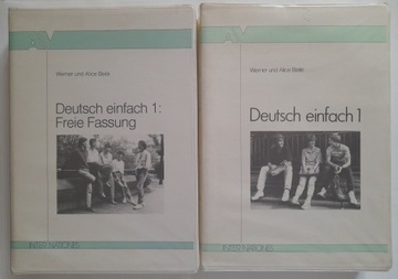 2 podręczniki Deutsch Einfach, 2 kasety magnetof.