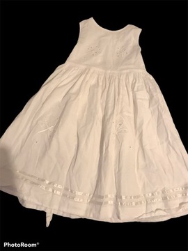 Sukienka dziewczęca F+F 110 biała