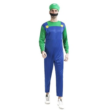 Luigi strój przebranie kostium XL 175 - 190 cm