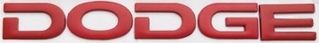Emblemat logo napis znaczek DODGE czerwony mat
