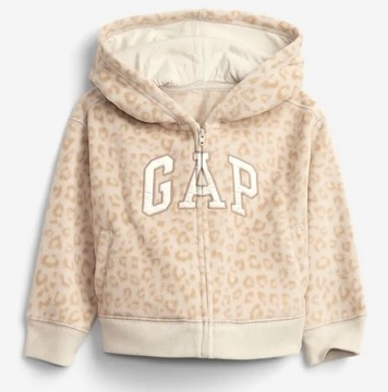 GAP kurtka bluza polarowa zwierzęcy deseń leopard 