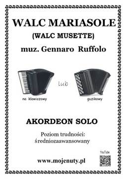 Walc Mariasole - G. Ruffolo  (nuty na akordeon)