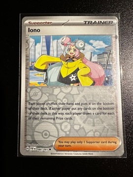 Karta Pokemon Iono 080/091 PAF Reverse