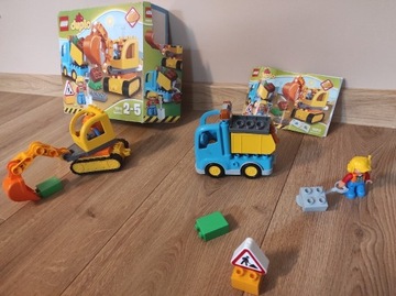 LEGO 10812 Duplo - Ciężarówka i koparka- kompletny