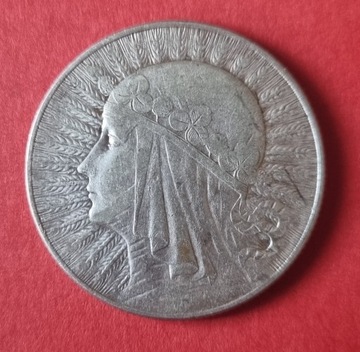 5 zł Głowa Kobiety 1933 r, ładny stan