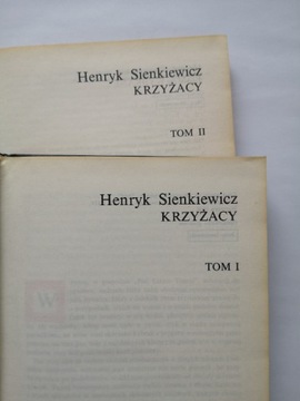 Sienkiewicz Henryk Krzyżacy 2 tomy