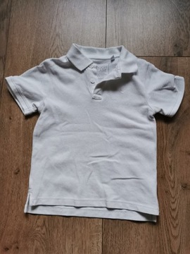 Koszulka polo, biała, r. 116