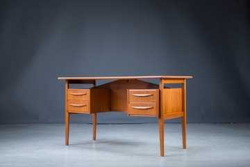 Biurko Teak Mid-Century Duński Desing Tibegard