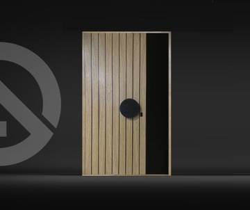 Drzwi zewnętrzne drewniane model TALLINN.