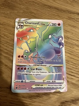 Karta Pokemon Rainbow Charizard Vstar